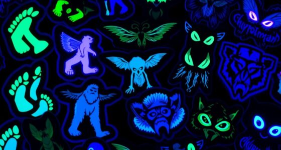 spooky glow in dark cryptids