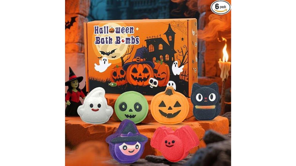 spooky handmade bath bombs