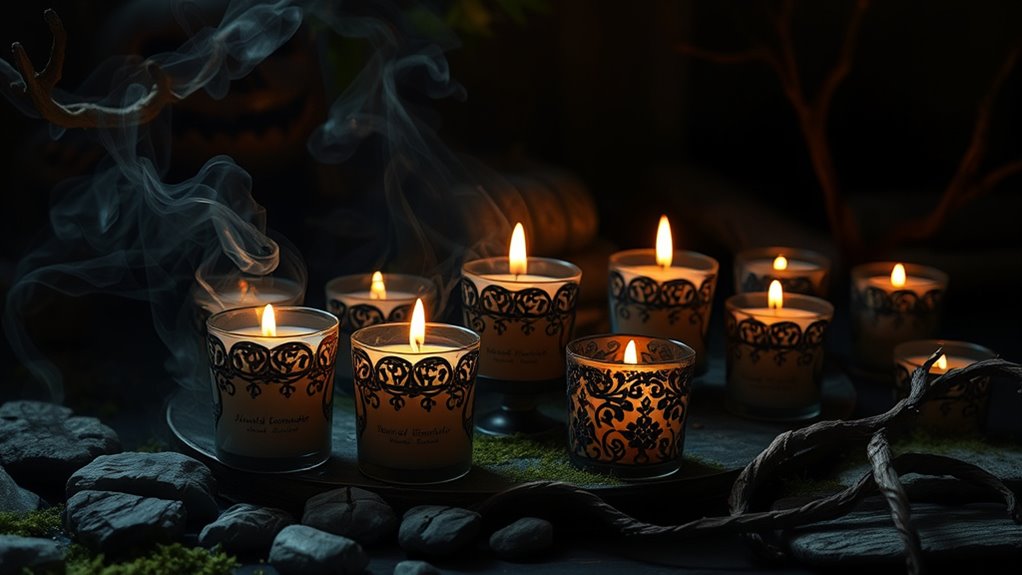 spooky haunted house candles