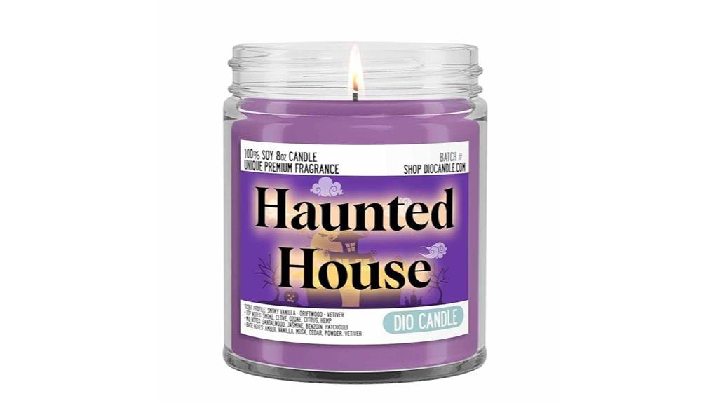 spooky house scented candle