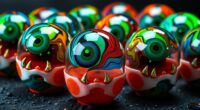 spooky monster eyeball gumball dispensers