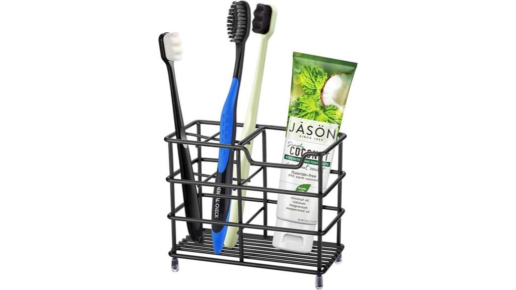 stainless bathroom organizer holder
