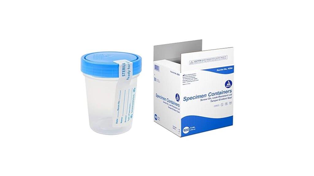 sterile 4 oz containers