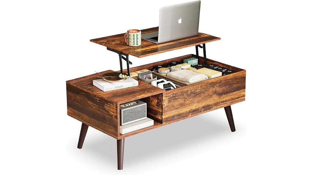 storage lift top table