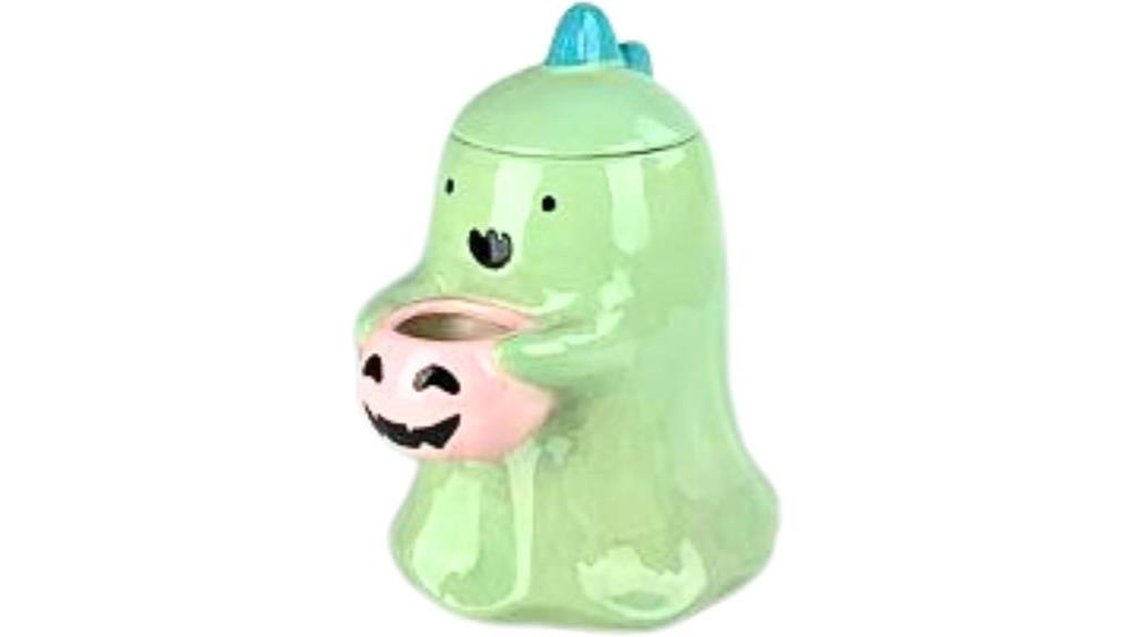 strawberry ghost dinosaur cookie jar