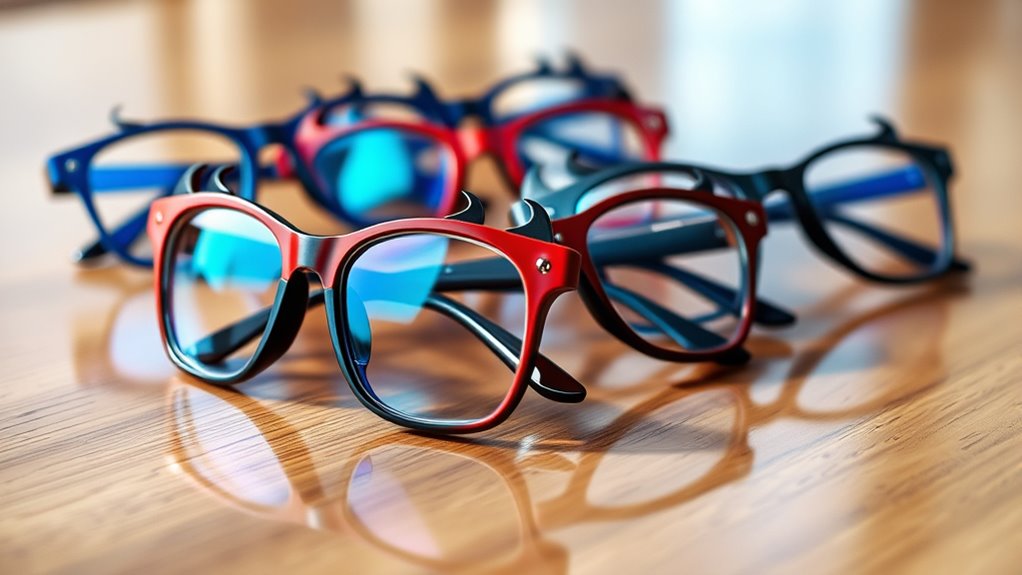 stylish blue light blocking frames