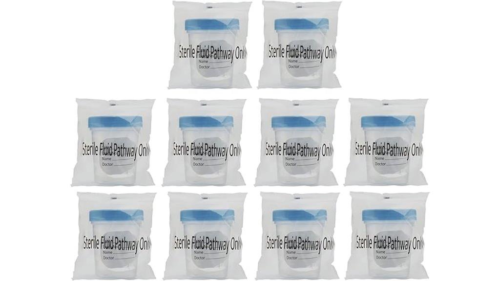 ten sterile 4oz cups