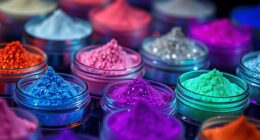 top glow in the dark face powders