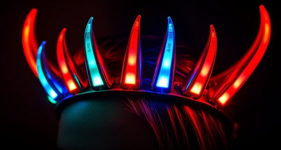 top led horn headbands