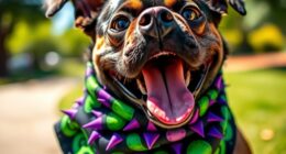 top monster print pet bandanas