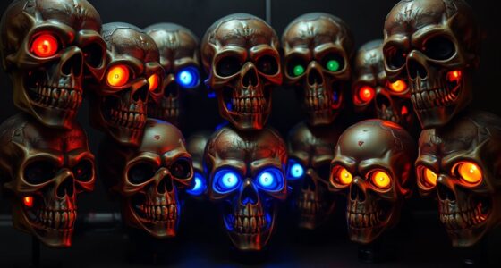 top sound activated skull props