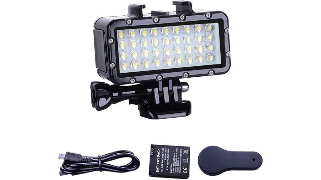 underwater diving camera light