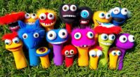 unique monster eye golf covers