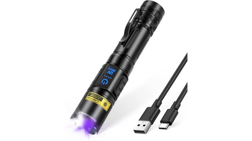 uv blacklight flashlight 395nm