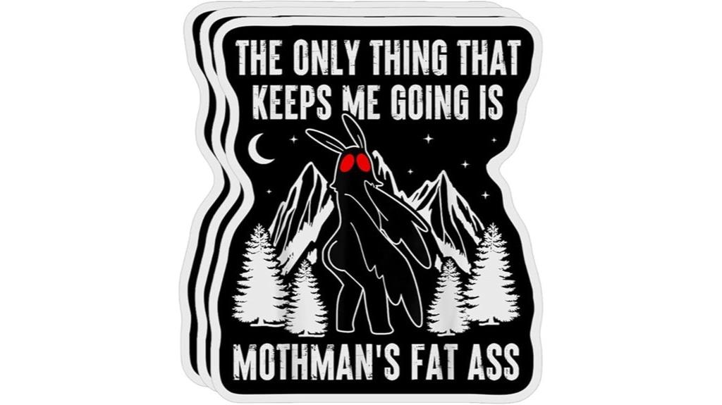 vintage mothman sticker pack