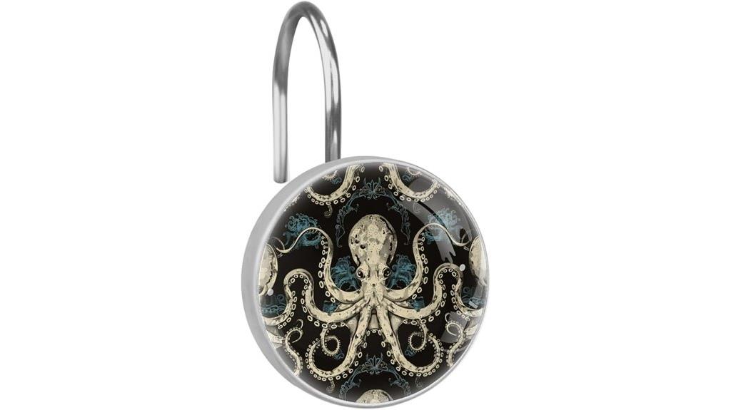 vintage octopus shower hooks