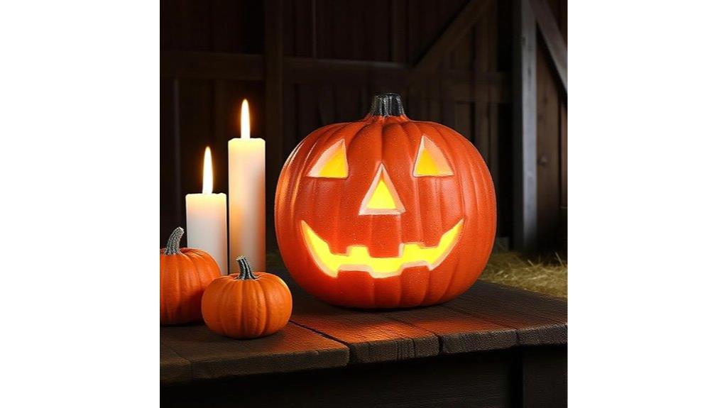 vintage pumpkin light decor