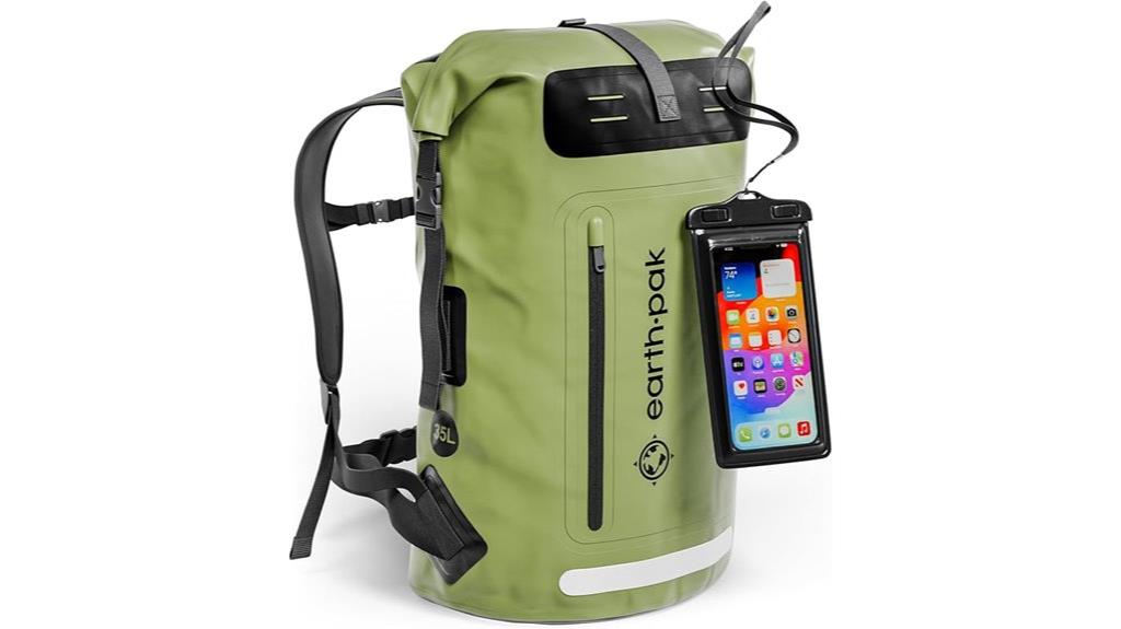 waterproof backpack by earth pak