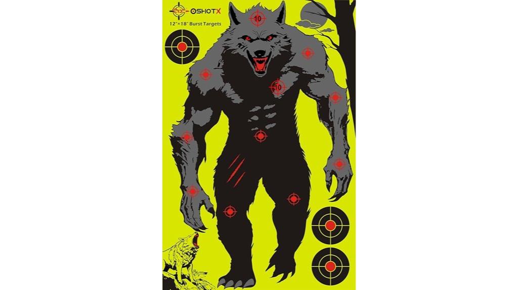 werewolf silhouette shooting target