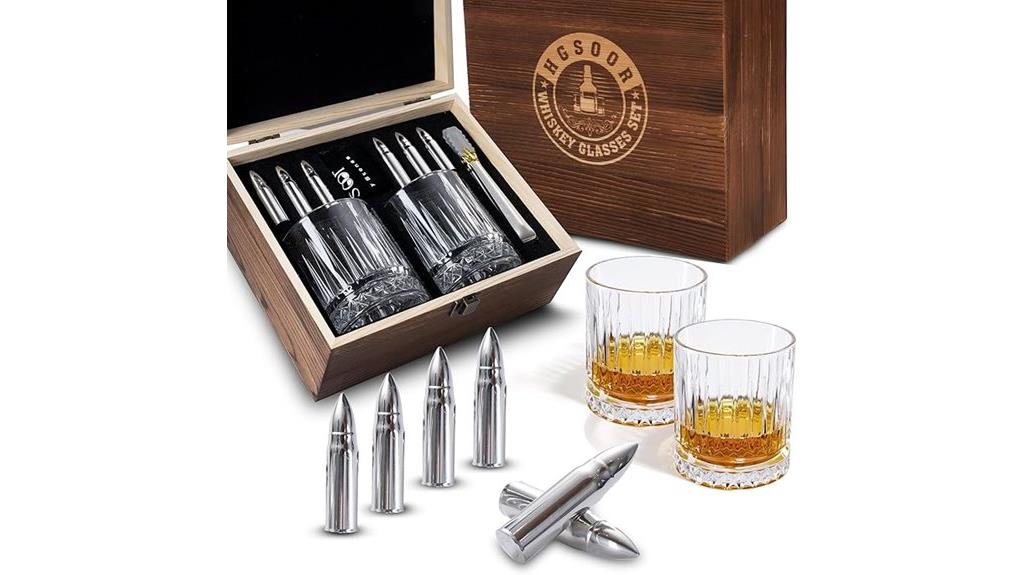 whiskey gift set includes glasses