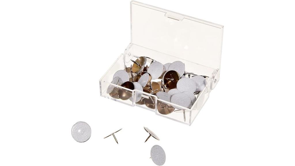 white reflective trail tacks
