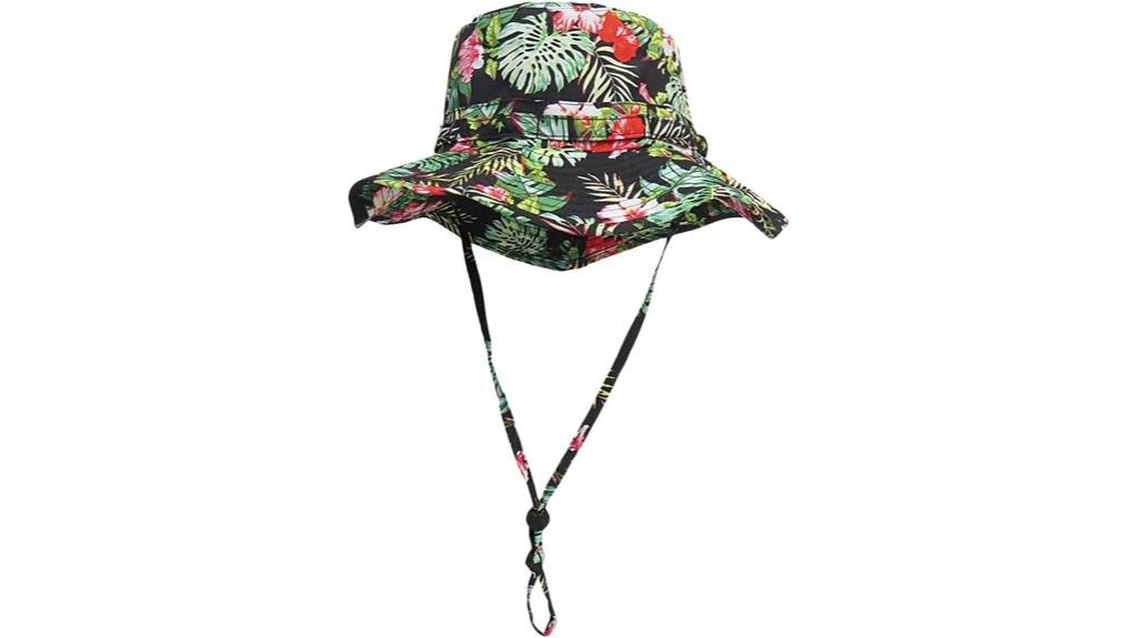 wide brim uv bucket hat