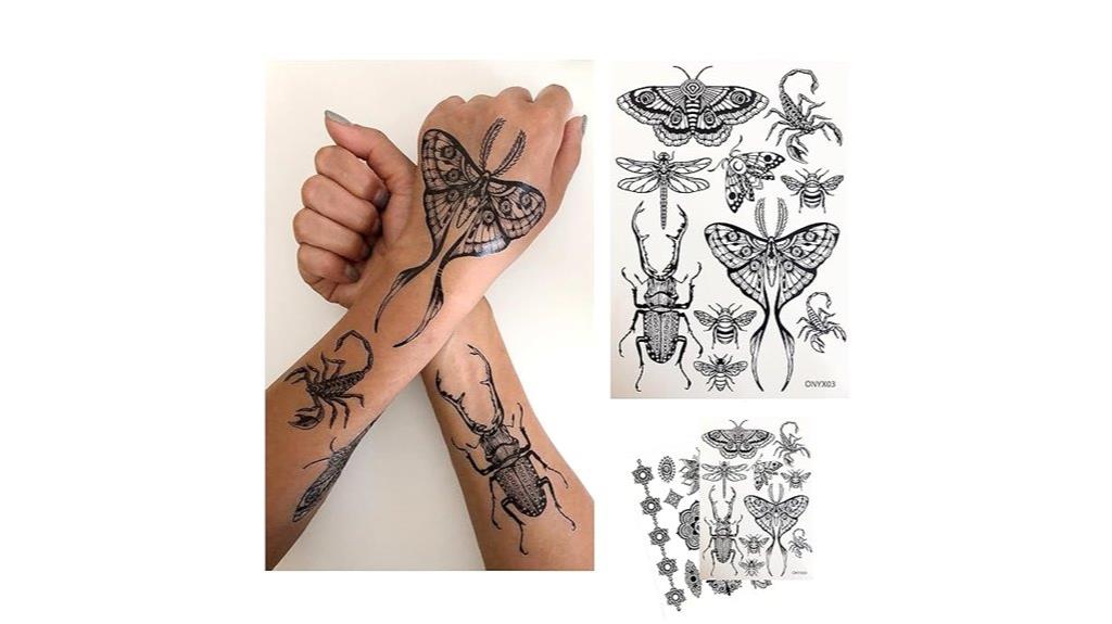 women s insect tattoo sheets