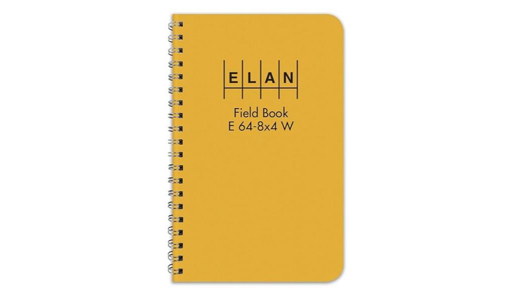 yellow stiff cover notebook