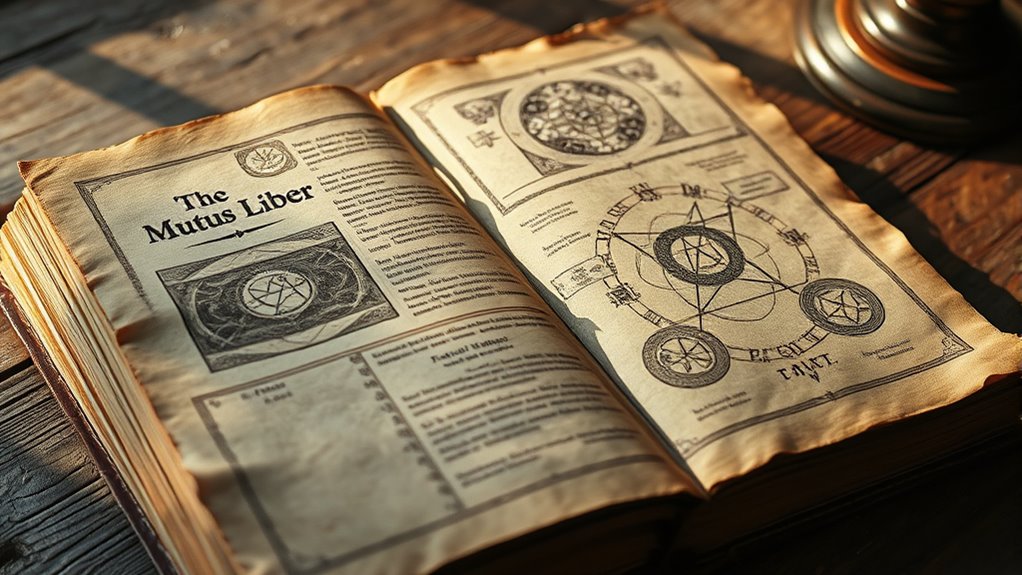 ancient mysterious unreadable manuscript