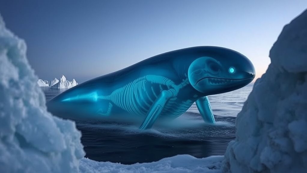 bioluminescent sonar communicating humanoid