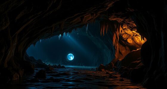 caves connected to legends