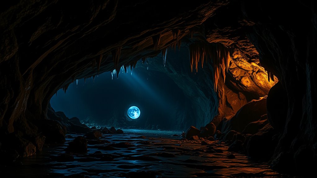 caves connected to legends