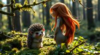 forest creatures hedgehog boys