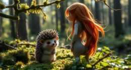 forest creatures hedgehog boys
