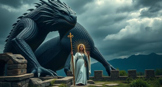 french dragon defeated saint