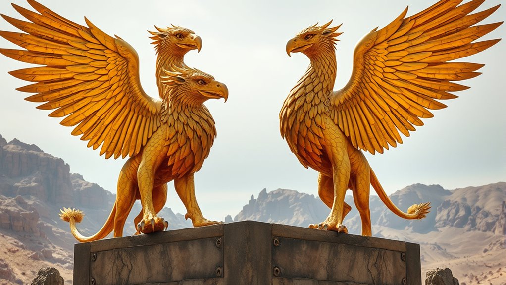 golden mythical guardians