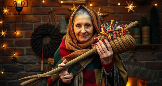 italian witch bringing gifts