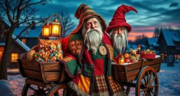 italian witch delivering gifts