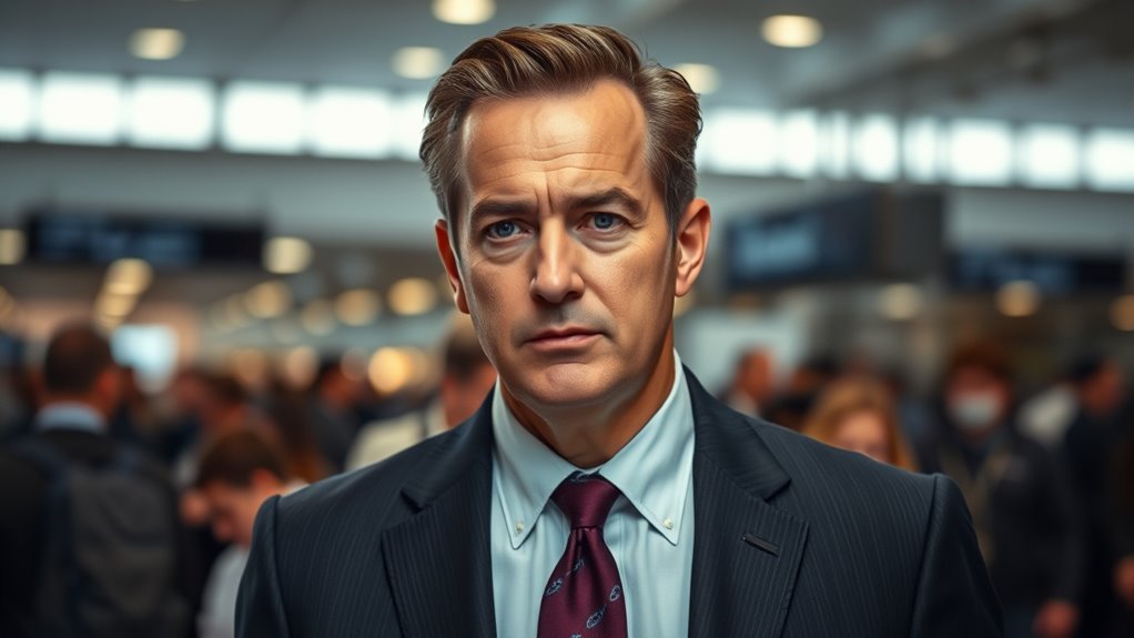 man with taured passport