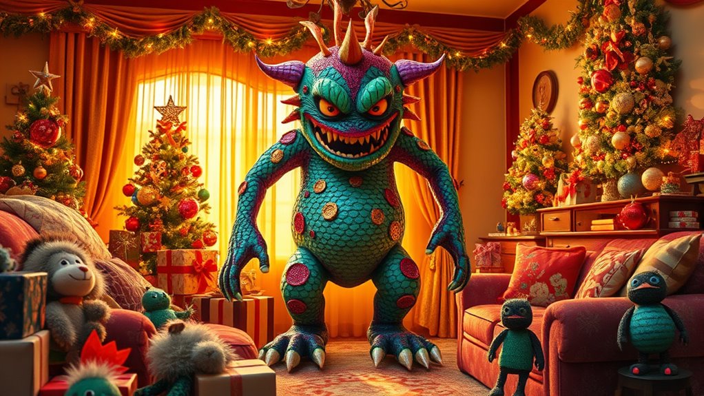 monsters christmas tradition roles