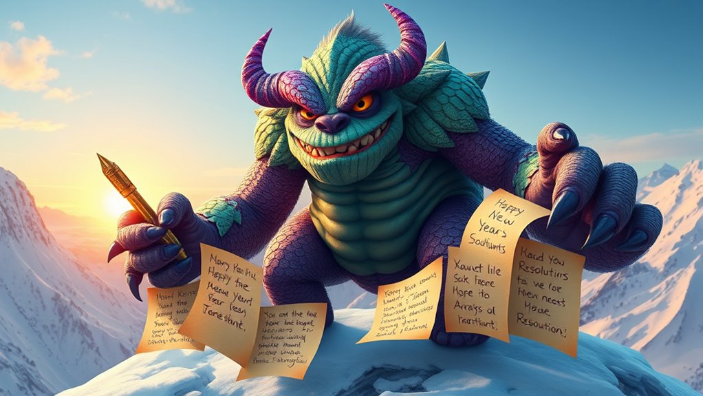 monsters embrace growth resolutions