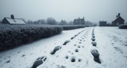 mysterious footprints in devon