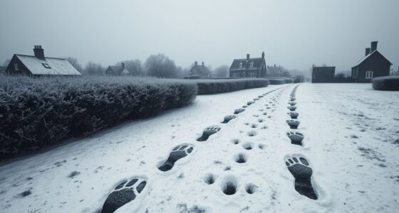 mysterious footprints in devon