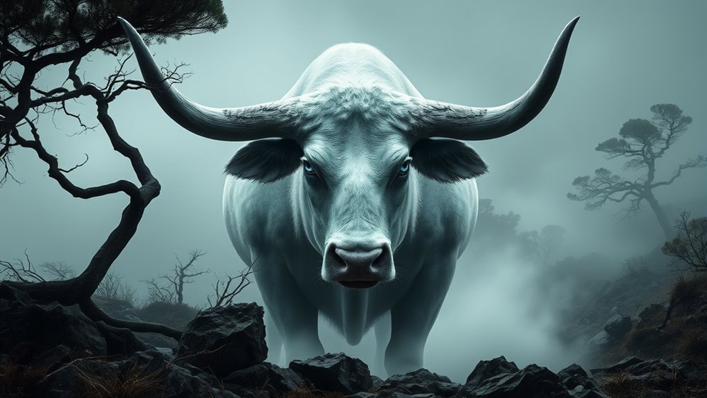 mythical ghost bull symbol