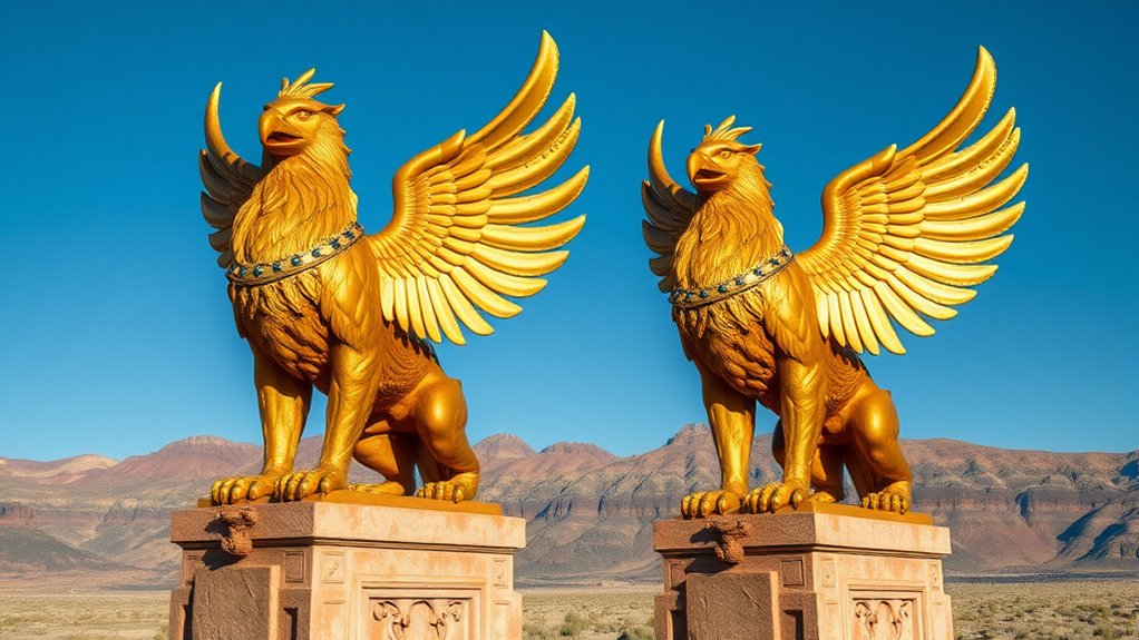 mythical griffin guardians symbolism