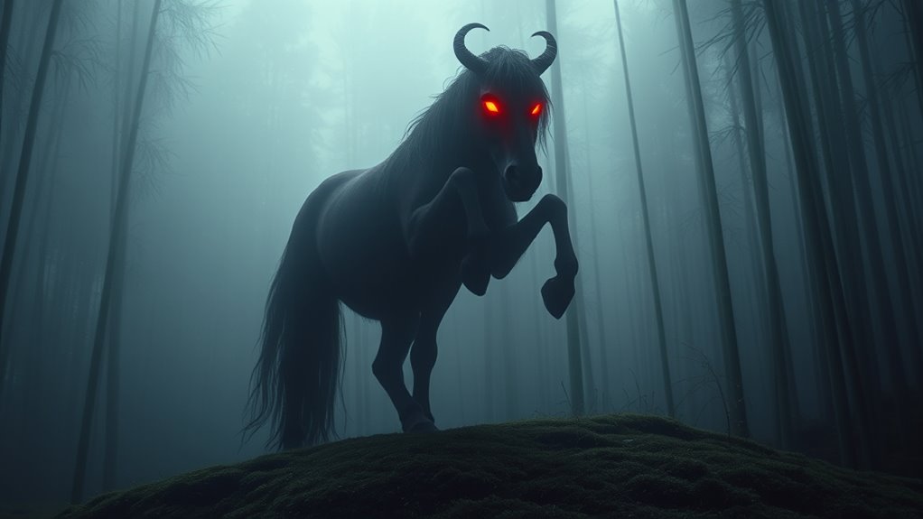 mythical horse demon symbolism