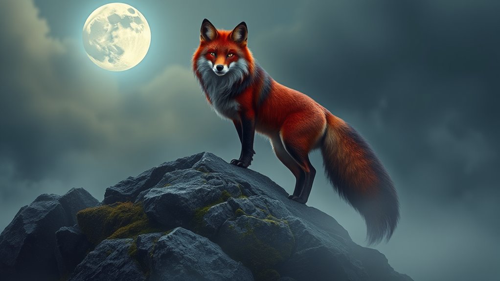 mythical nine tailed fox