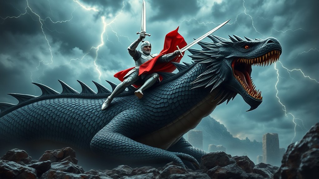 saint george slays dragon