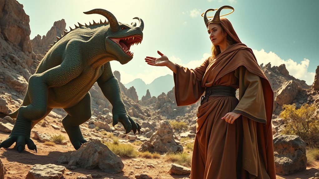 saint martha slays tarasque