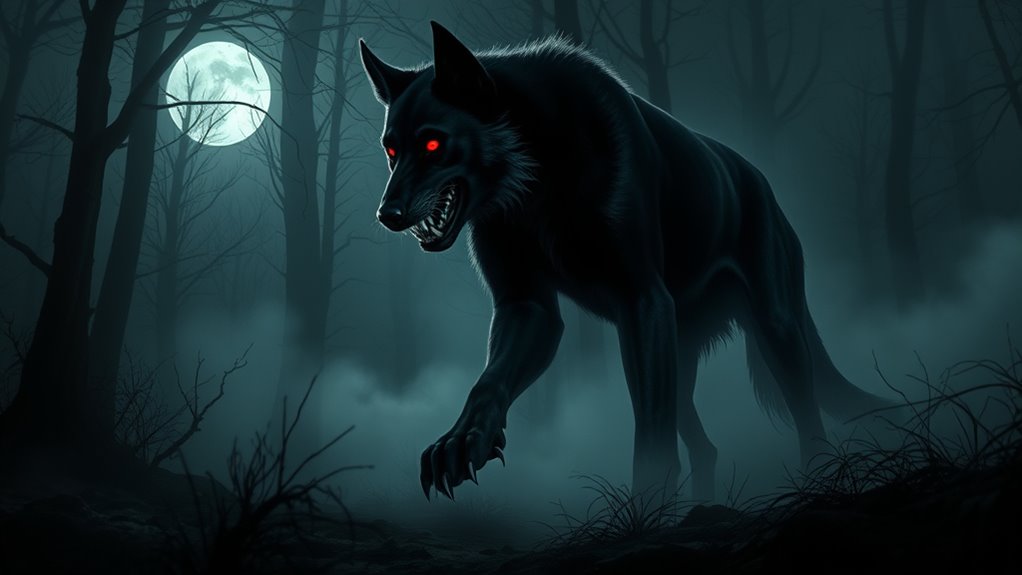 spectral black dog omen